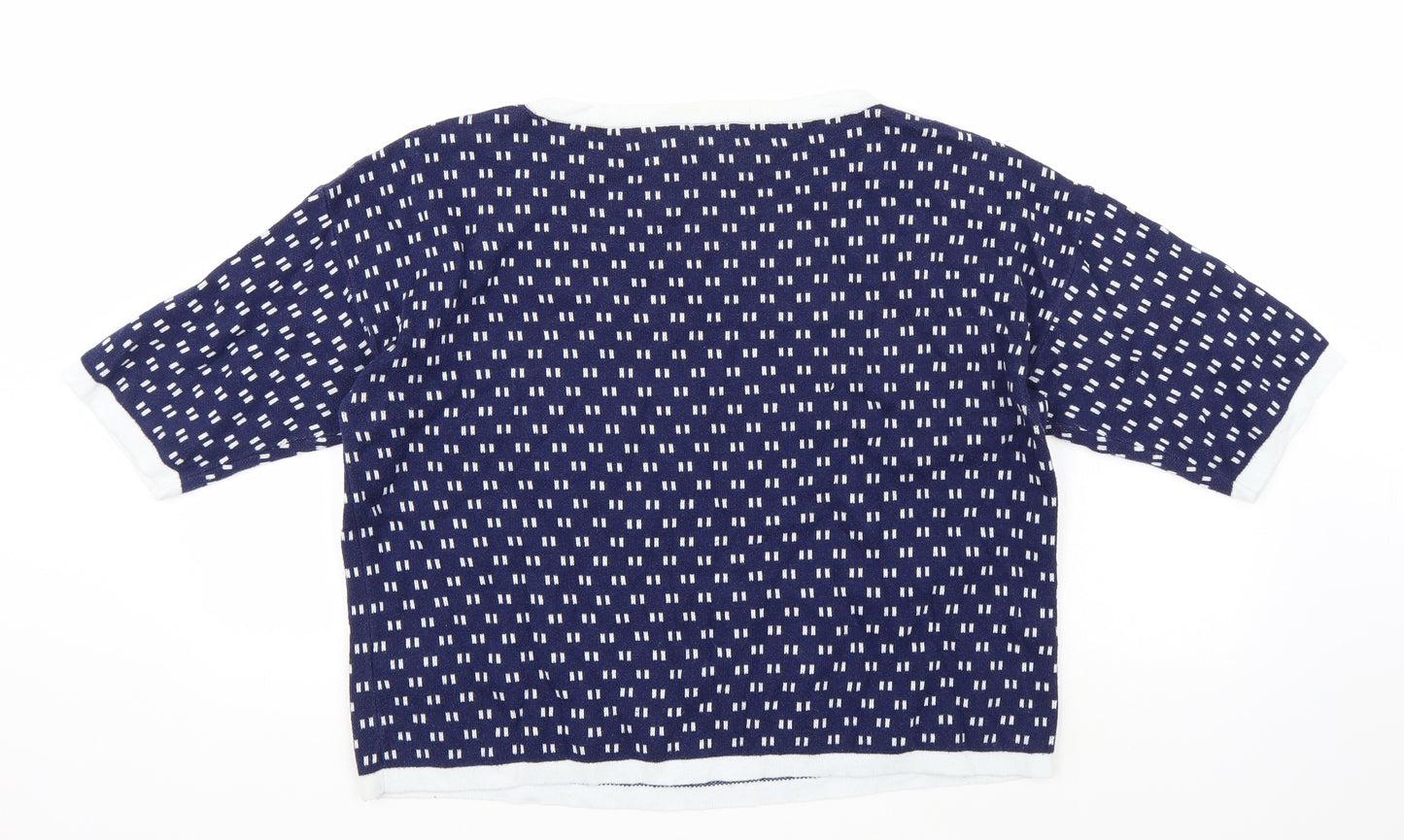 NEXT Womens Blue Polka Dot  Pullover Jumper Size 16