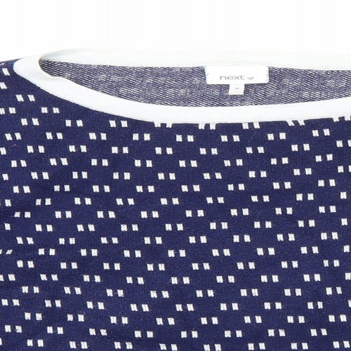 NEXT Womens Blue Polka Dot  Pullover Jumper Size 16