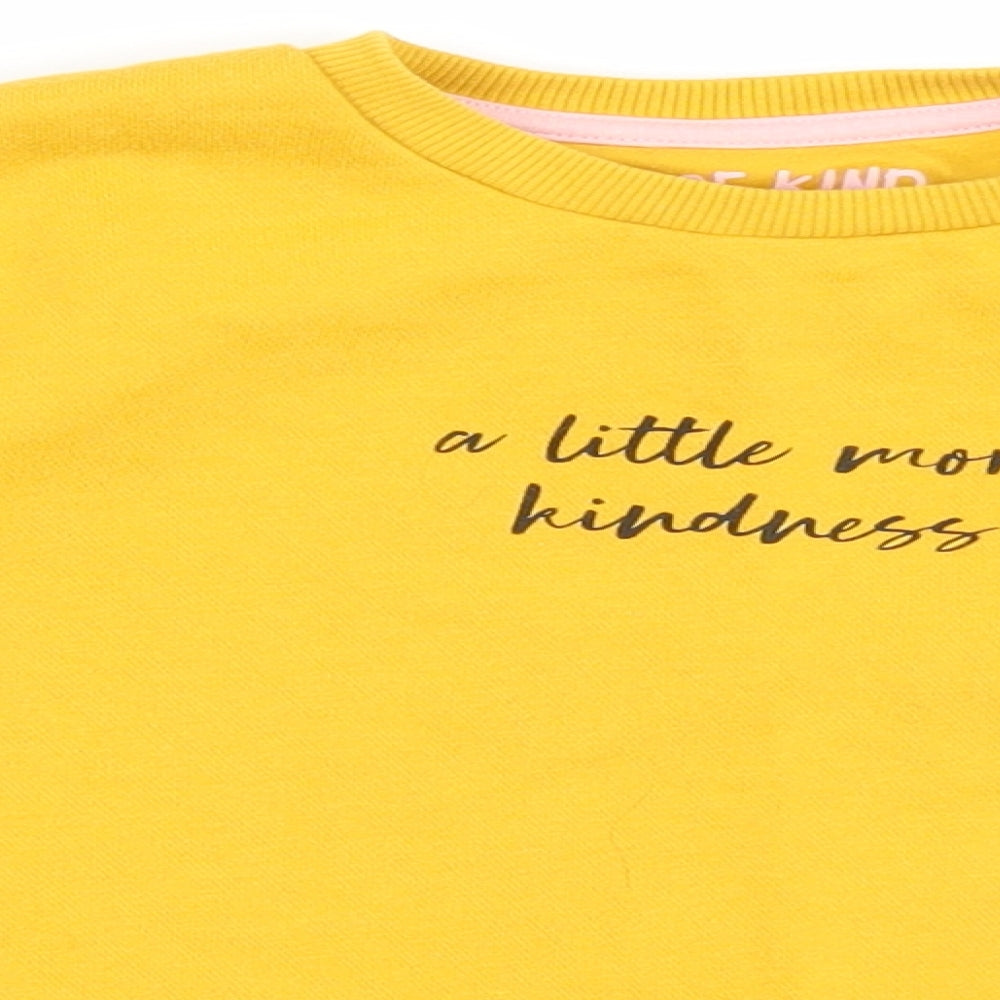 F&F Girls Yellow   Pullover Sweatshirt Size 3-4 Years