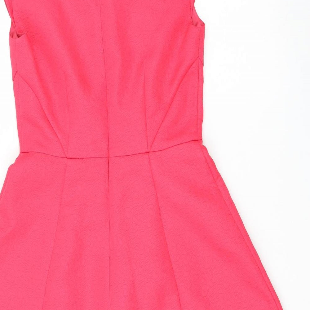 Oasis Womens Pink   Skater Dress  Size 8