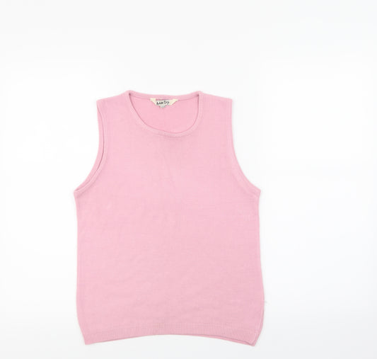Front view of Antonia Bay women’s pink basic tank, size UK 12