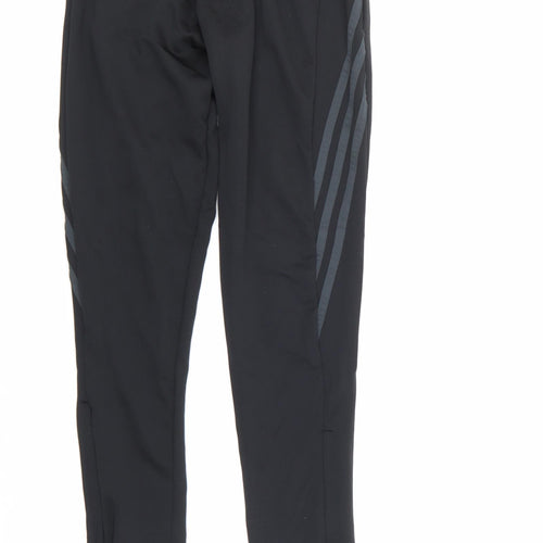adiddas Boys Black   Sweatpants Trousers Size 12 Years