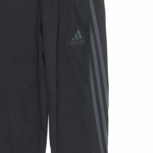adiddas Boys Black   Sweatpants Trousers Size 12 Years