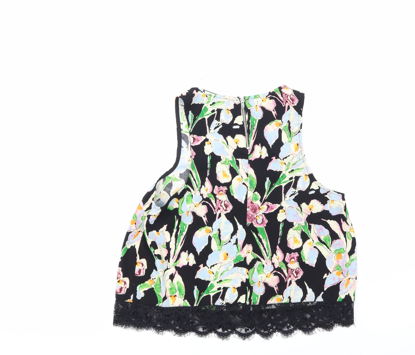 Top Shop Womens Multicoloured Floral  Tunic Blouse Size 12