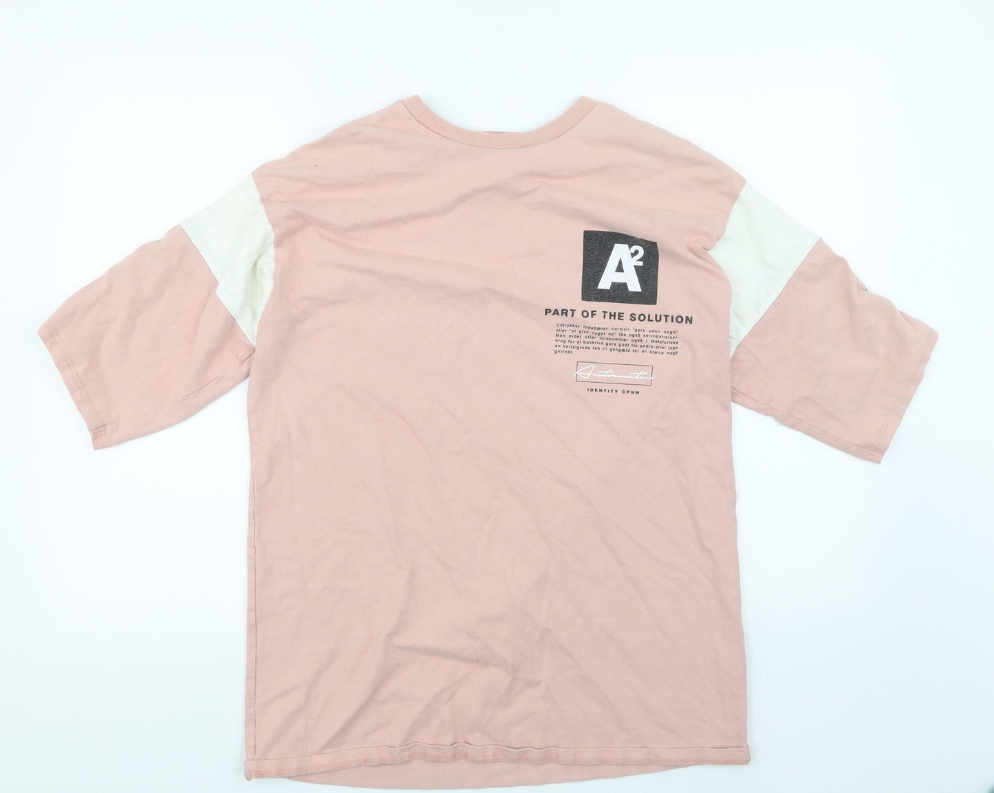Topman Mens Pink    T-Shirt Size M