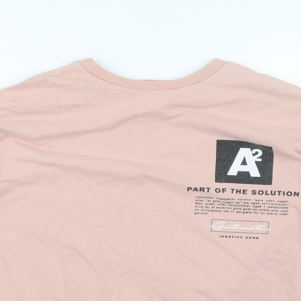 Topman Mens Pink    T-Shirt Size M
