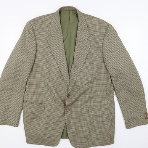 Avenue Mens White Check  Jacket Suit Jacket