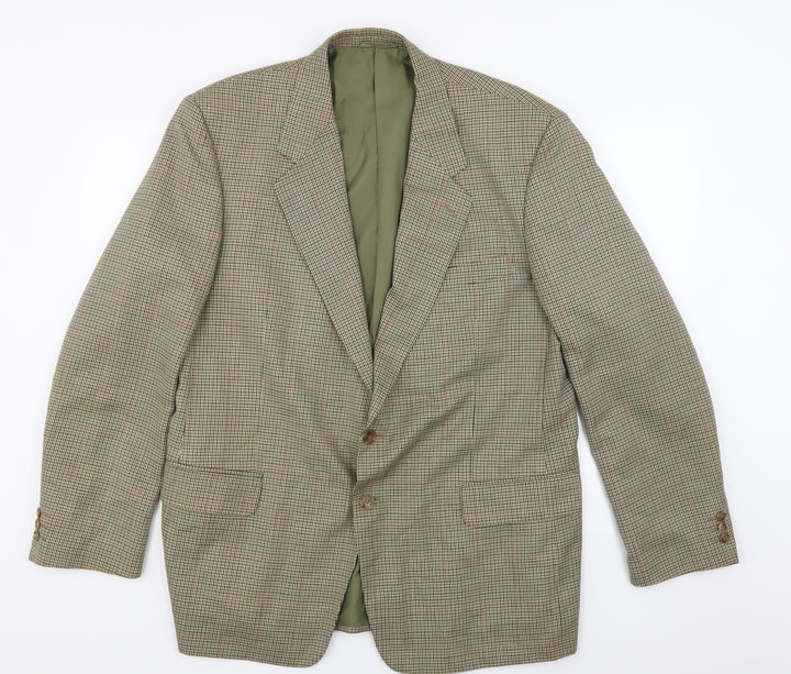 Avenue Mens White Check  Jacket Suit Jacket
