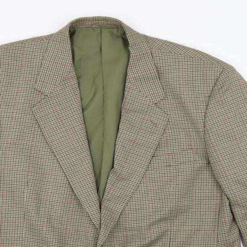 Avenue Mens White Check  Jacket Suit Jacket