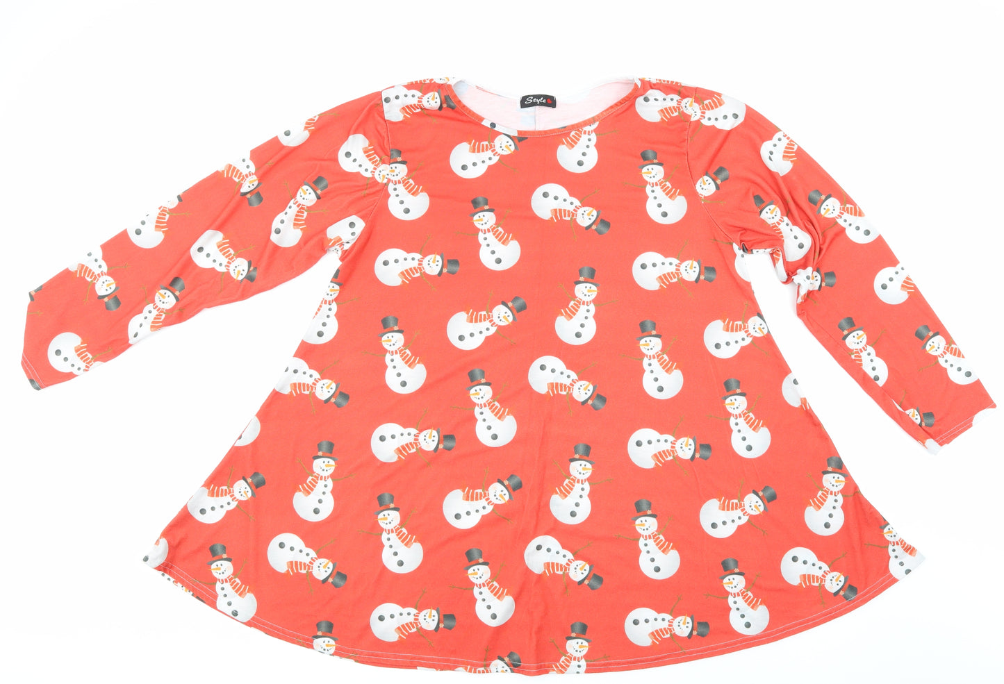 Style Womens Multicoloured Animal Print  T-Shirt Dress    - christmas
