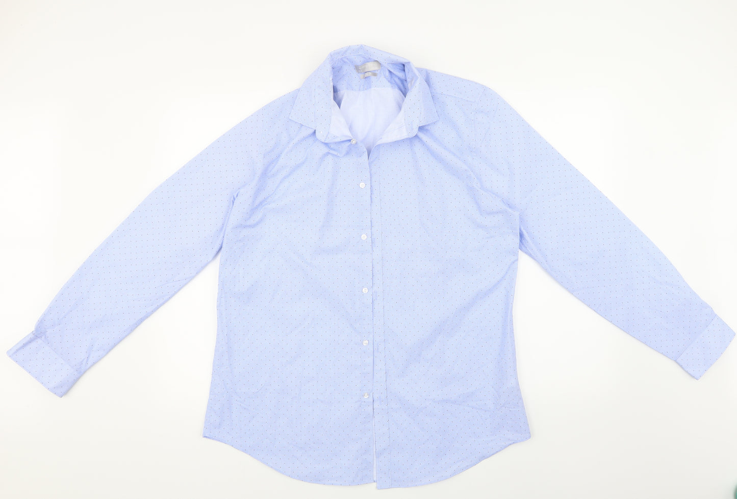 Red Herring Mens Blue Polka Dot   Dress Shirt Size 16.5