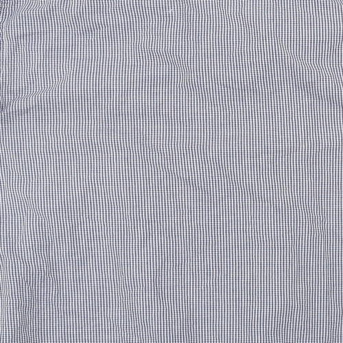 Primark Mens Blue Check   Button-Up Size 17.5