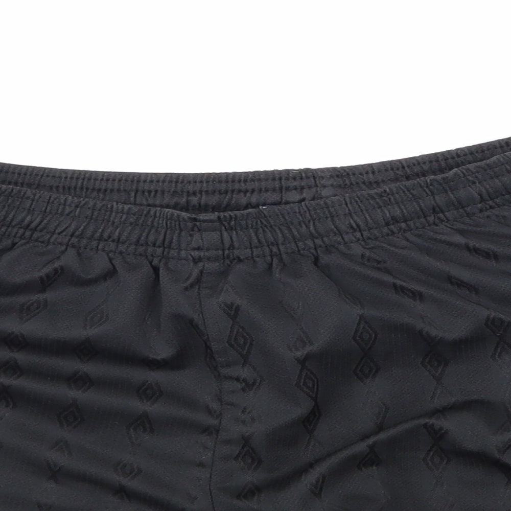 Umbro Mens Black   Sweat Shorts  - football