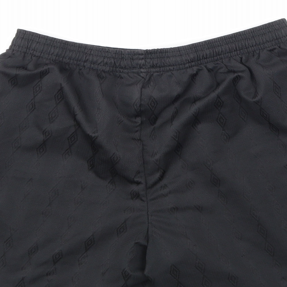 Umbro Mens Black   Sweat Shorts  - football