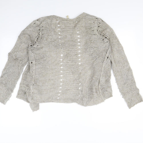White Stuff Womens Grey   Cardigan Jumper Size 14