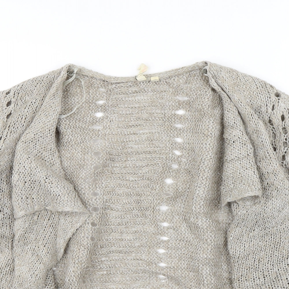 White Stuff Womens Grey   Cardigan Jumper Size 14