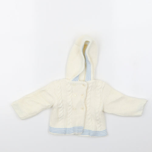 Zip Zap Baby Ivory   Cardigan Jumper Size 0-3 Months