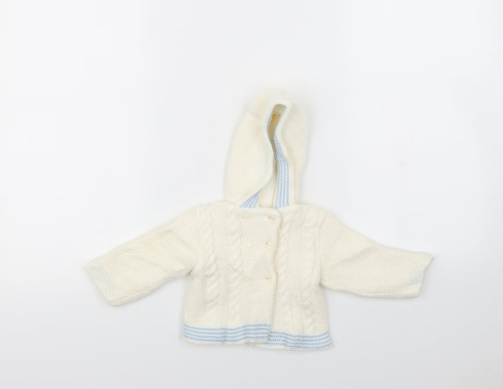 Zip Zap Baby Ivory   Cardigan Jumper Size 0-3 Months