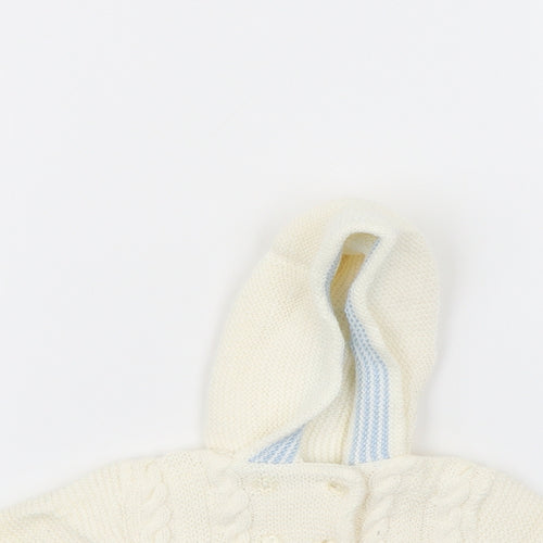 Zip Zap Baby Ivory   Cardigan Jumper Size 0-3 Months