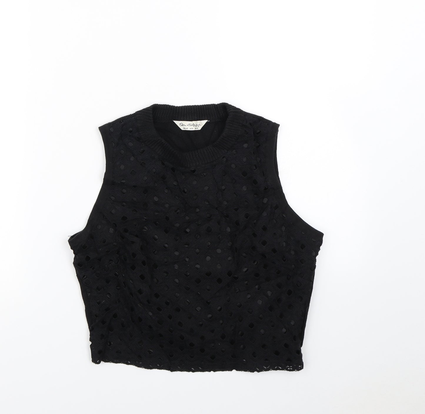 Miss Selfridge Womens Black   Vest Jumper Size 12