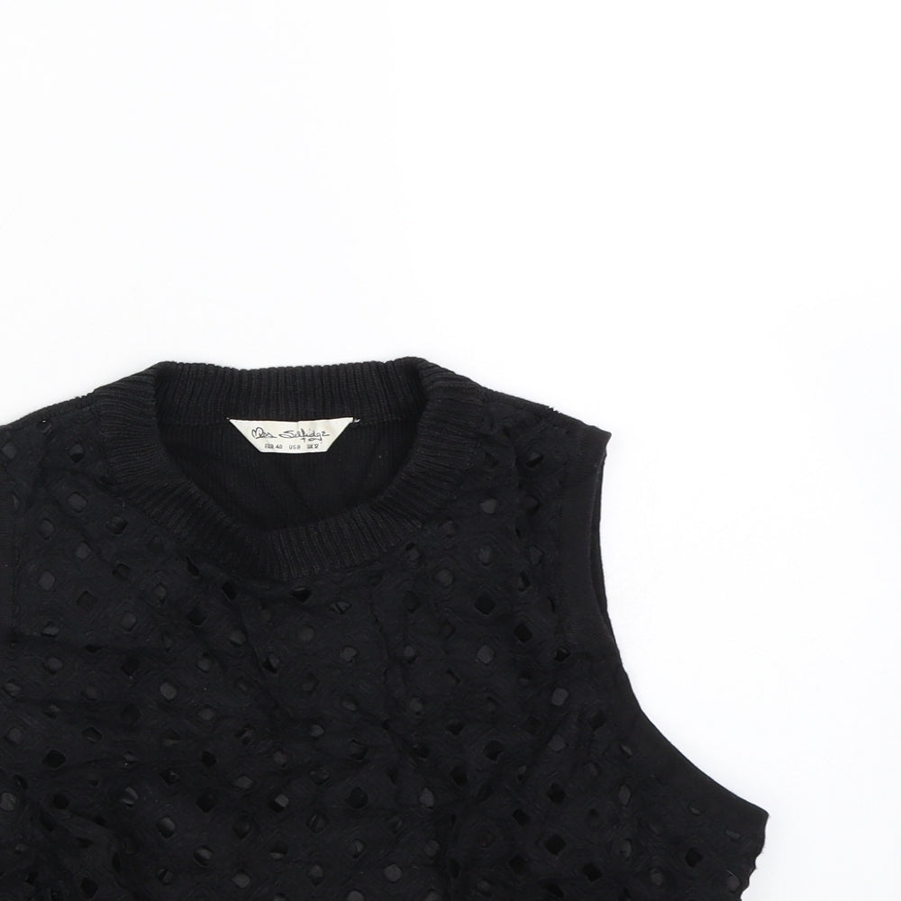 Miss Selfridge Womens Black   Vest Jumper Size 12