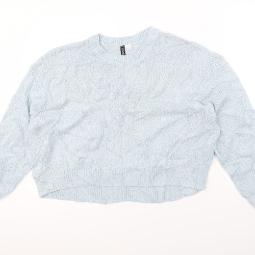 Divided Womens Blue   Pullover Jumper Size L