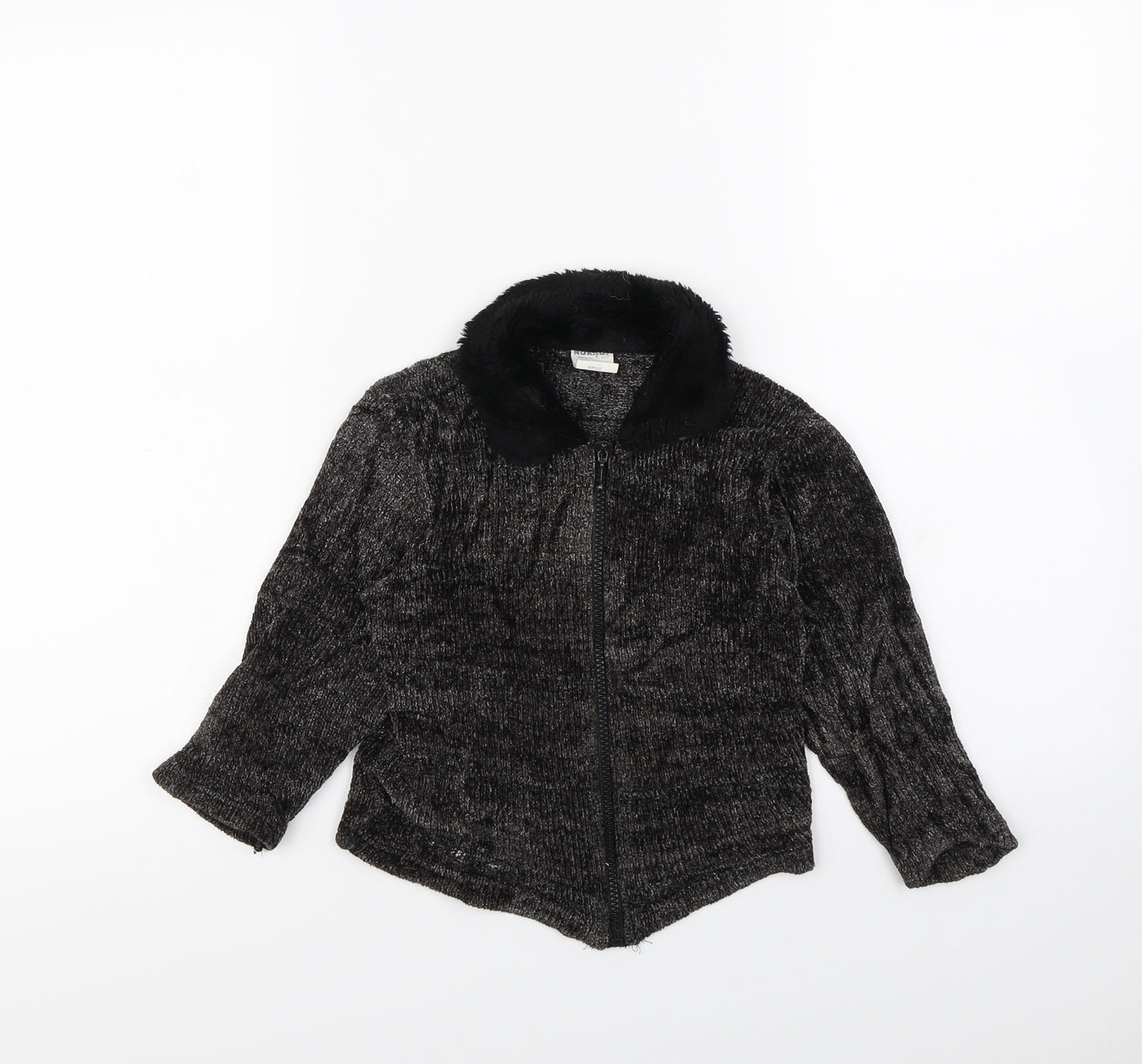 NOKAIO Girls Black   Cardigan Jumper Size 4 Years