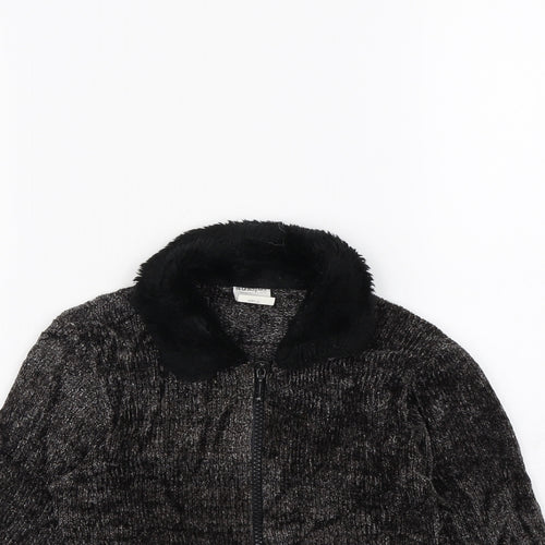 NOKAIO Girls Black   Cardigan Jumper Size 4 Years