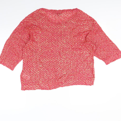 H&M Womens Pink   Pullover Jumper Size M
