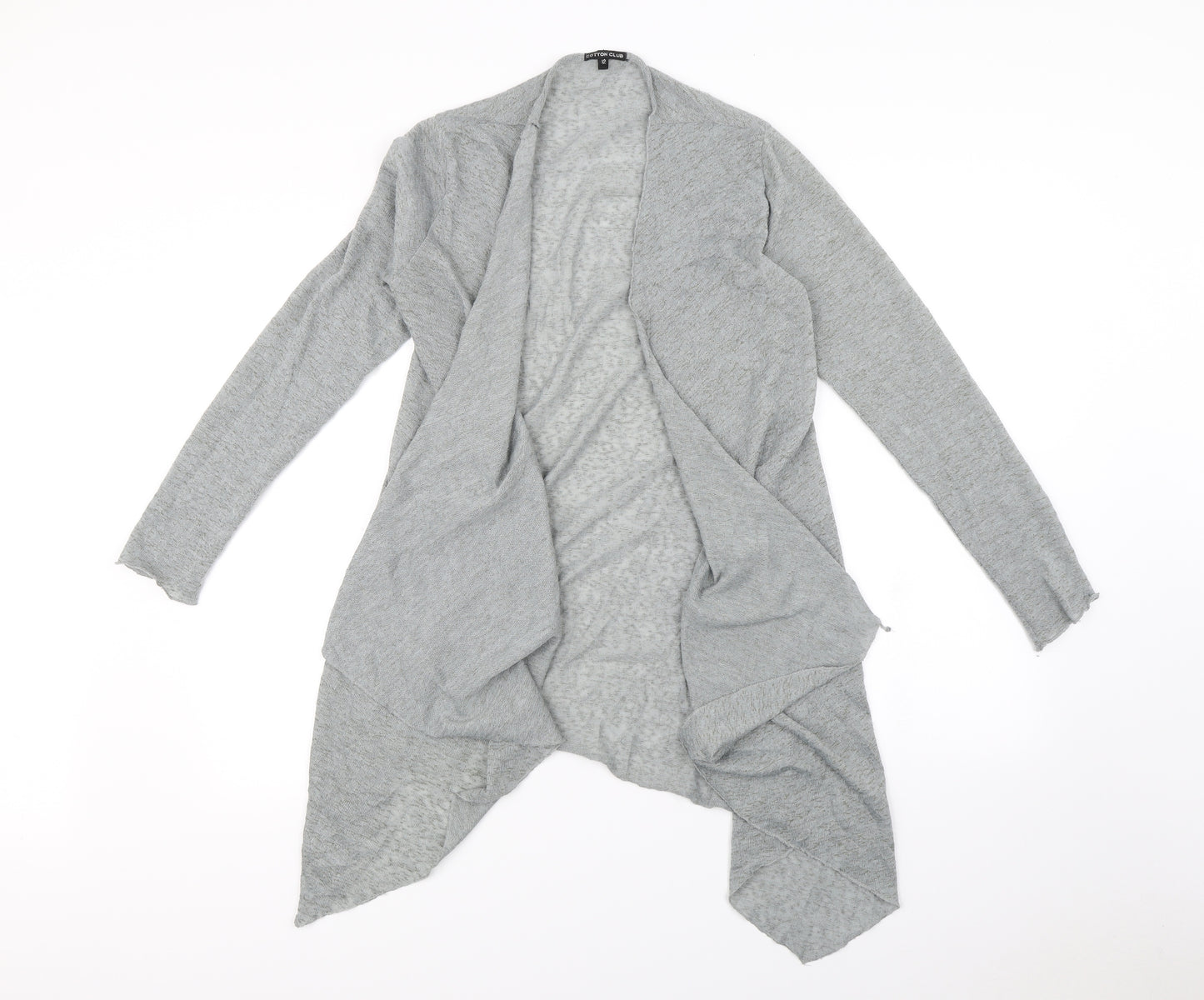 COTTON CLUB Womens Grey   Cardigan Jumper Size 12