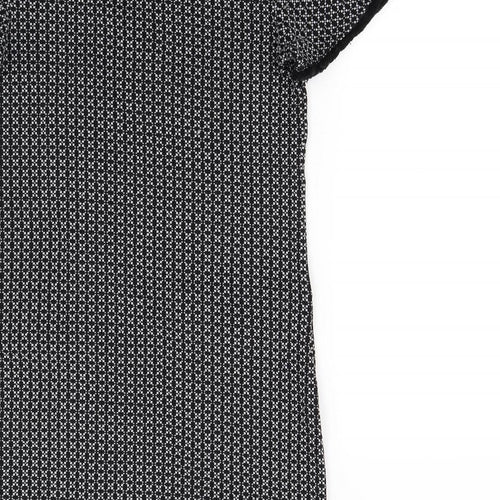 Quiz Womens Black Herringbone  Mini  Size 8