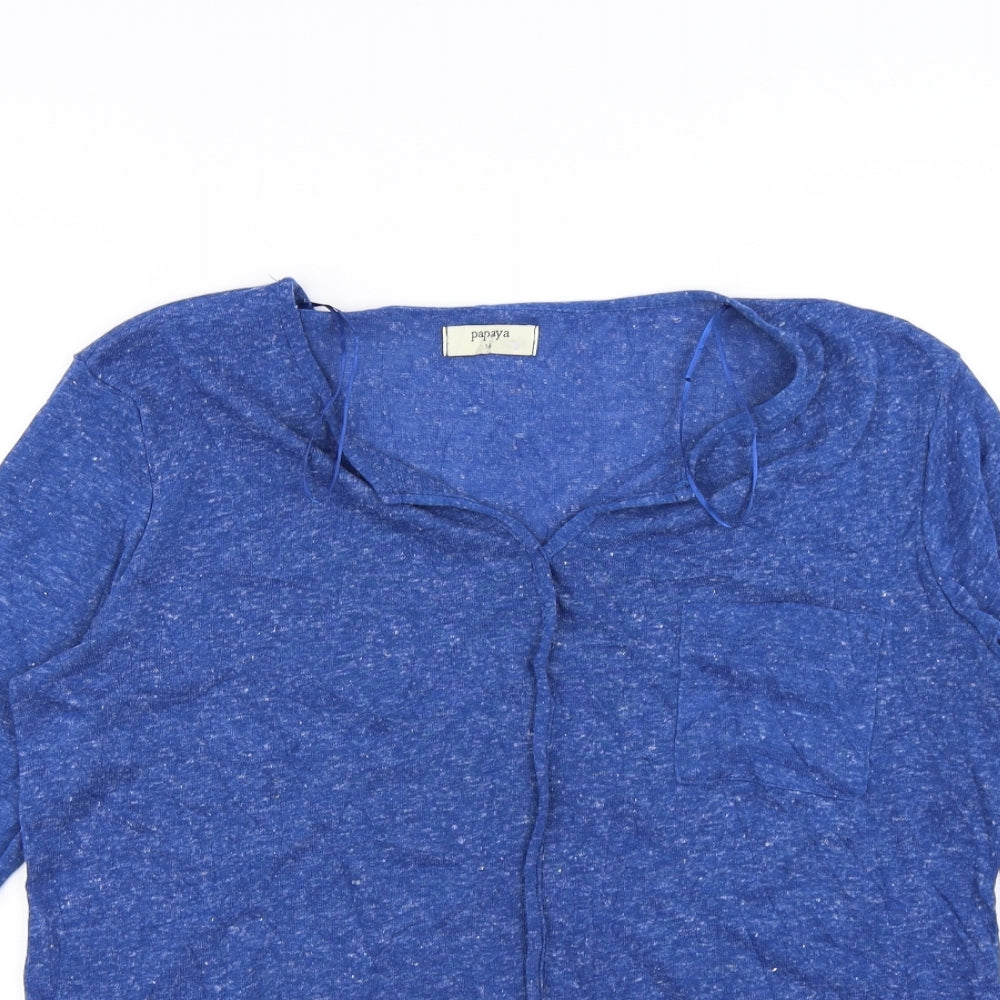 Papaya Womens Blue   Pullover Sweatshirt Size 16