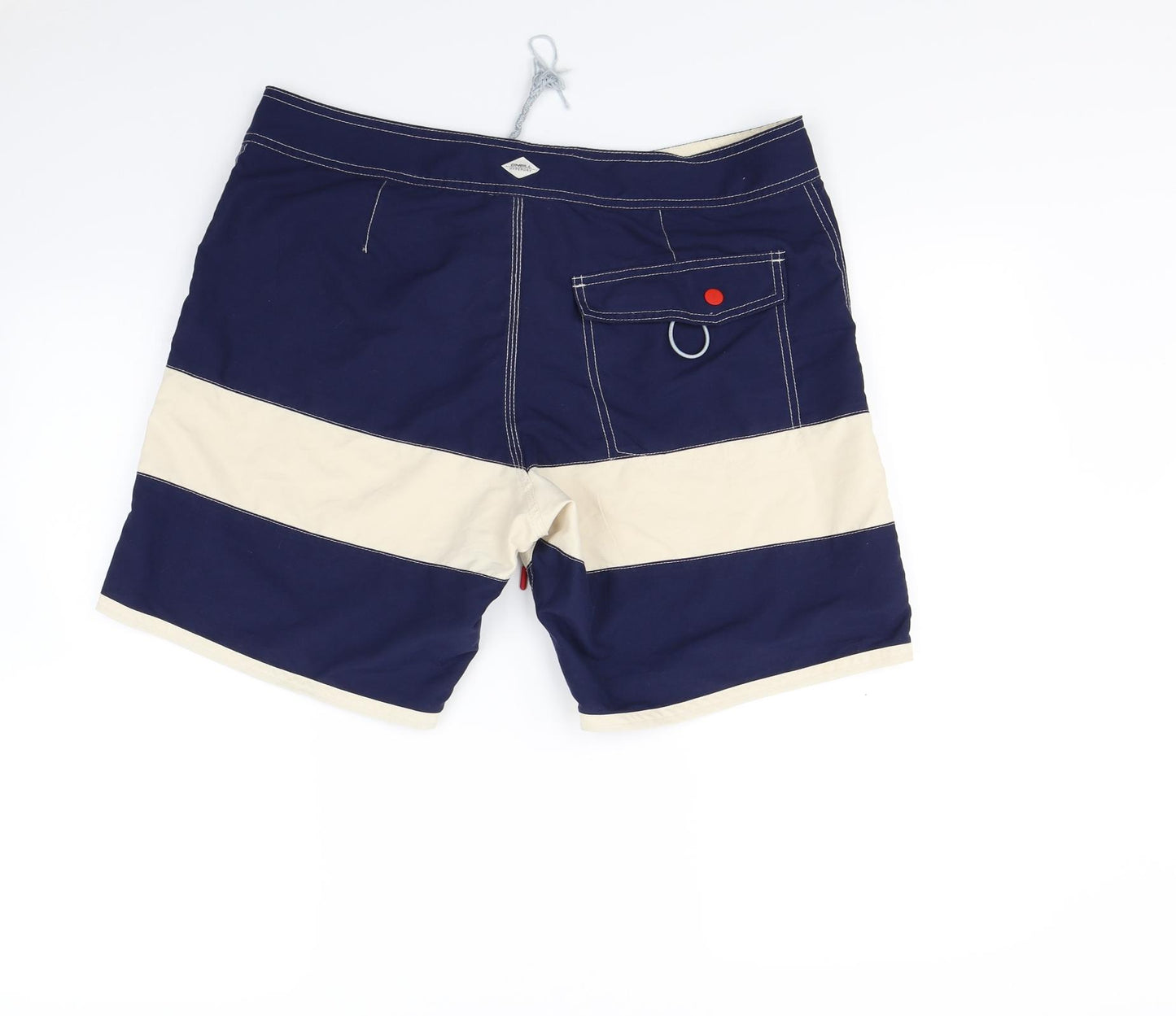Oneill Mens Blue Striped  Sweat Shorts Size S