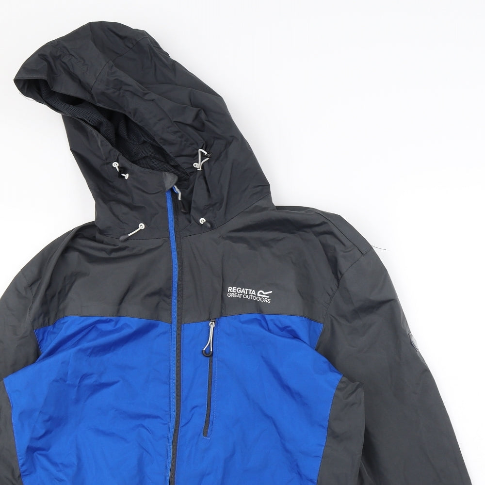 Regatta Mens Blue   Rain Coat Coat Size M