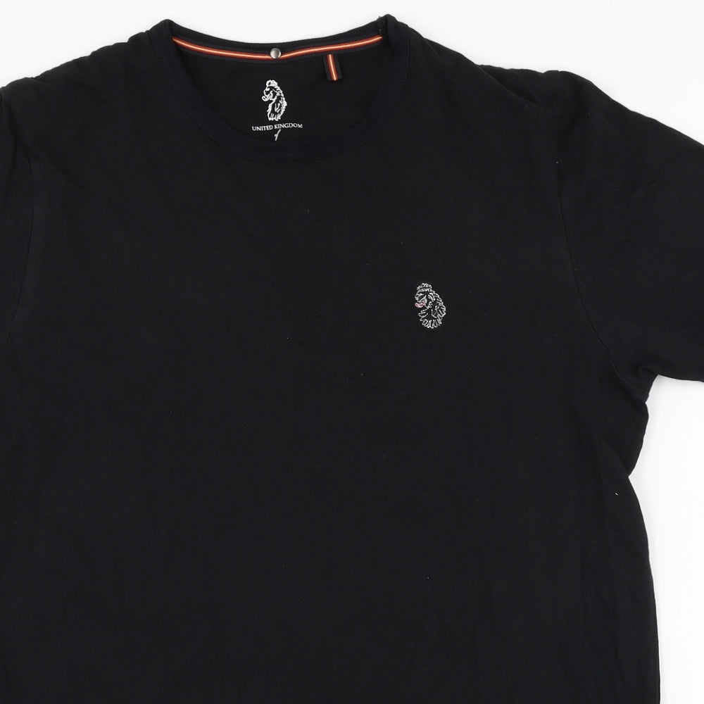 Luke Mens Black    T-Shirt Size L