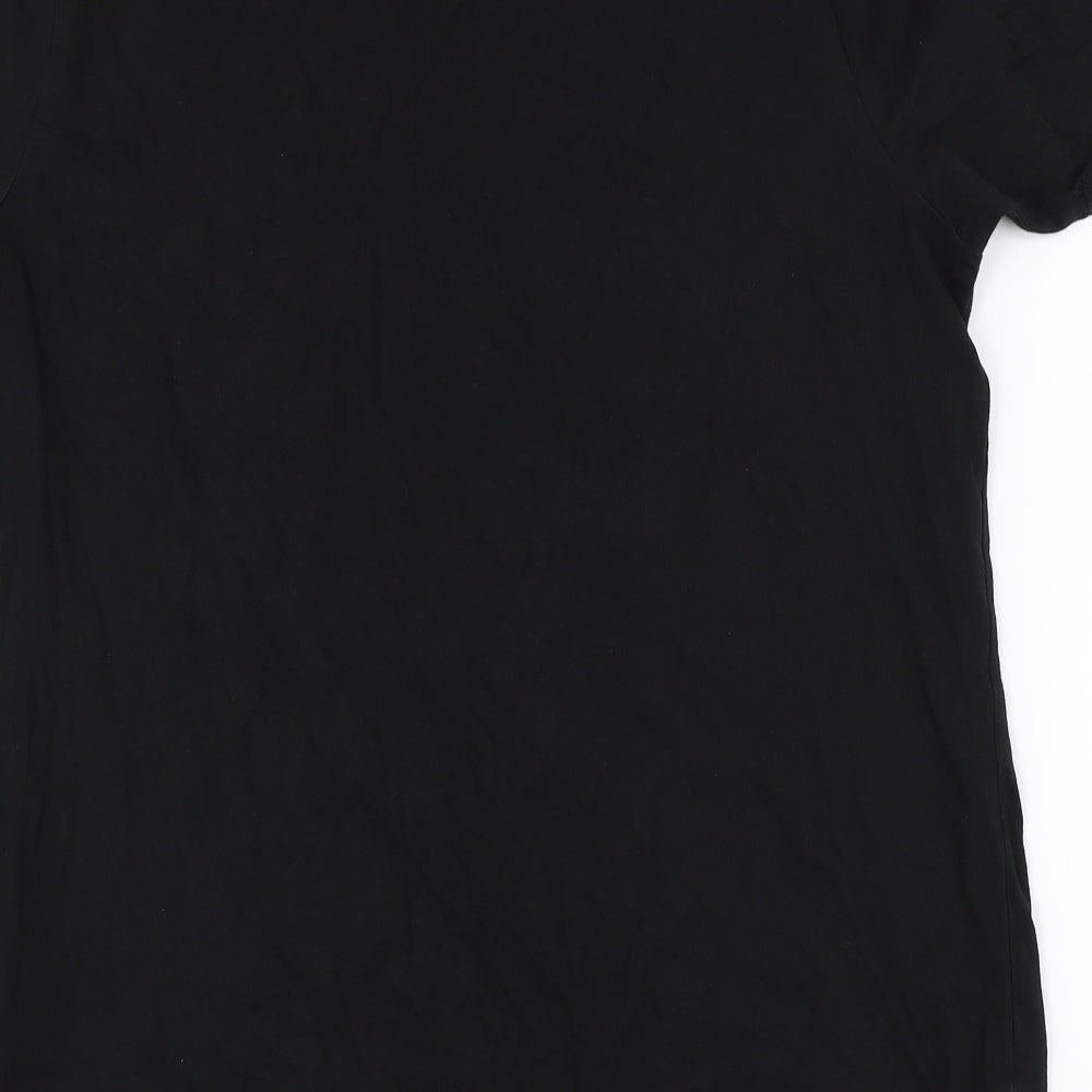 Luke Mens Black    T-Shirt Size L