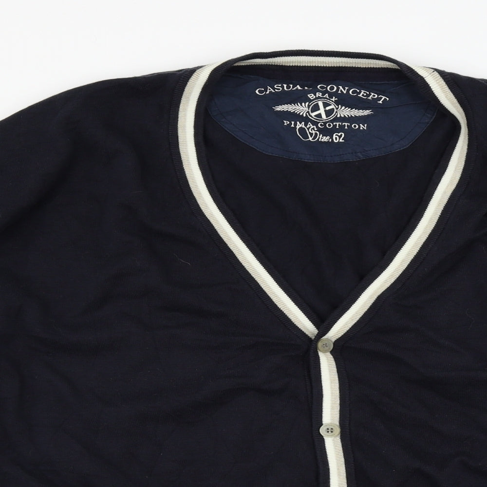 Casual concept Mens Blue   Cardigan Jumper Size 2XL