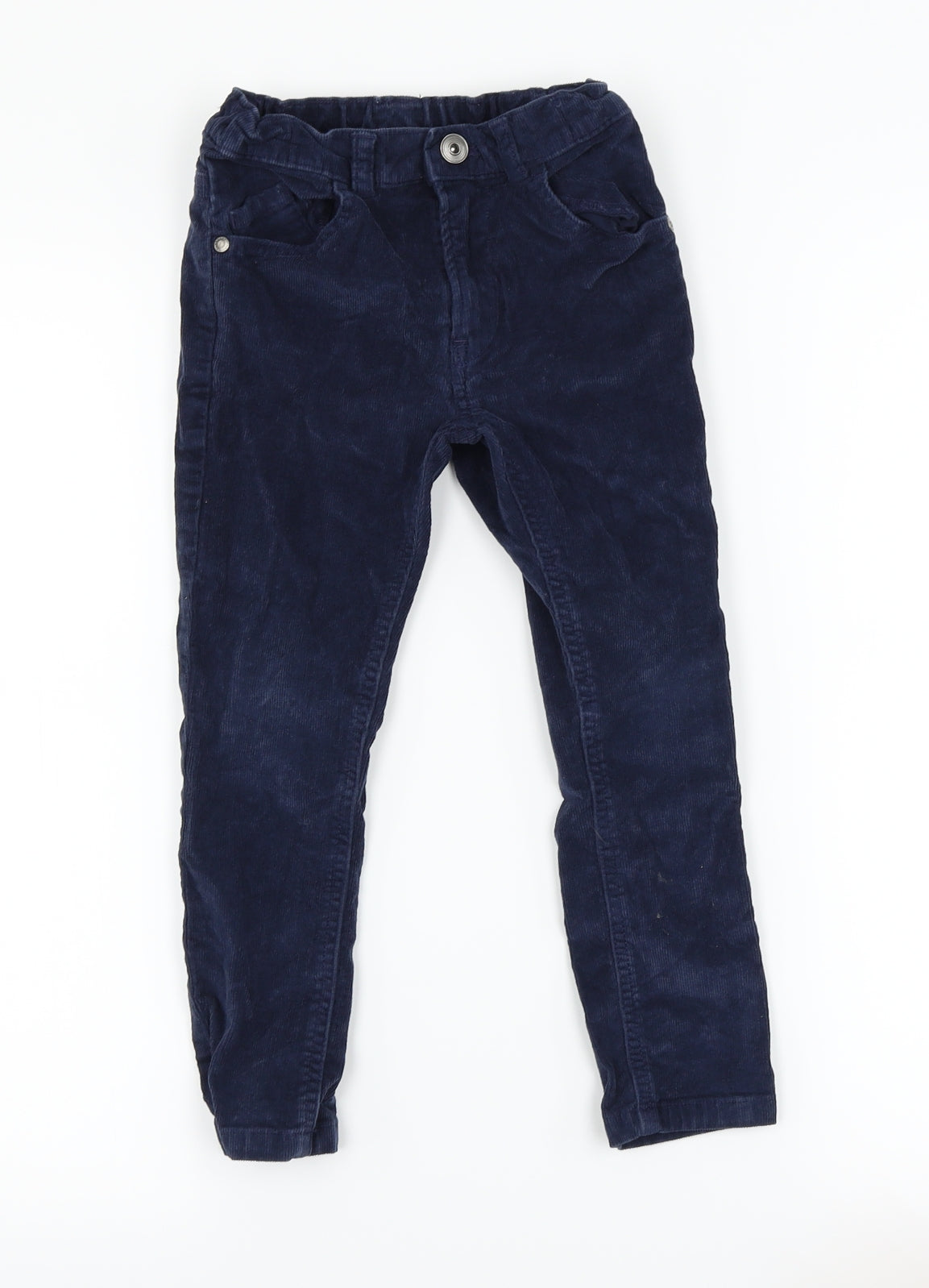 TU Boys Blue  Corduroy Chino Trousers Size 4 Years
