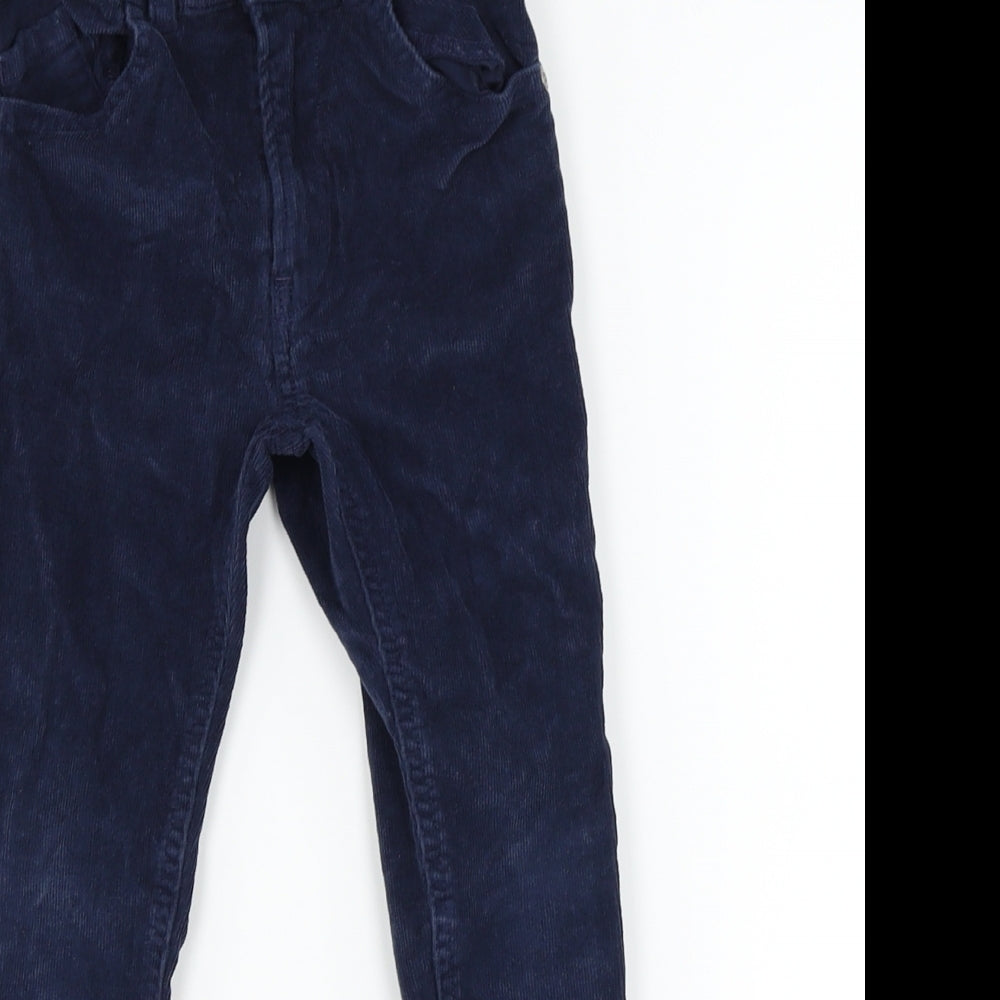 TU Boys Blue  Corduroy Chino Trousers Size 4 Years