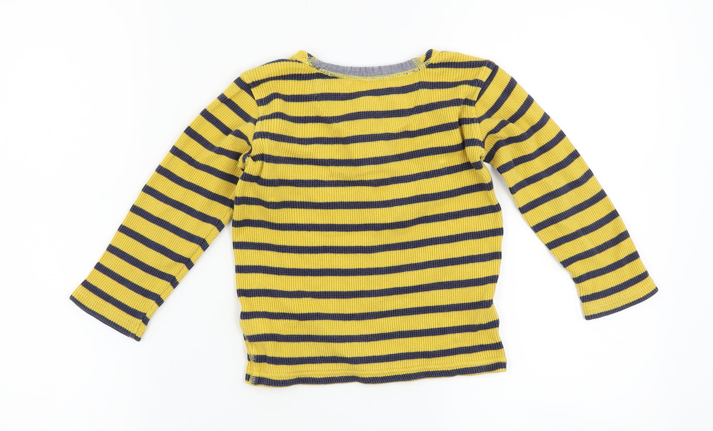 NEXT Boys Yellow Striped  Pullover Jumper Size 2-3 Years