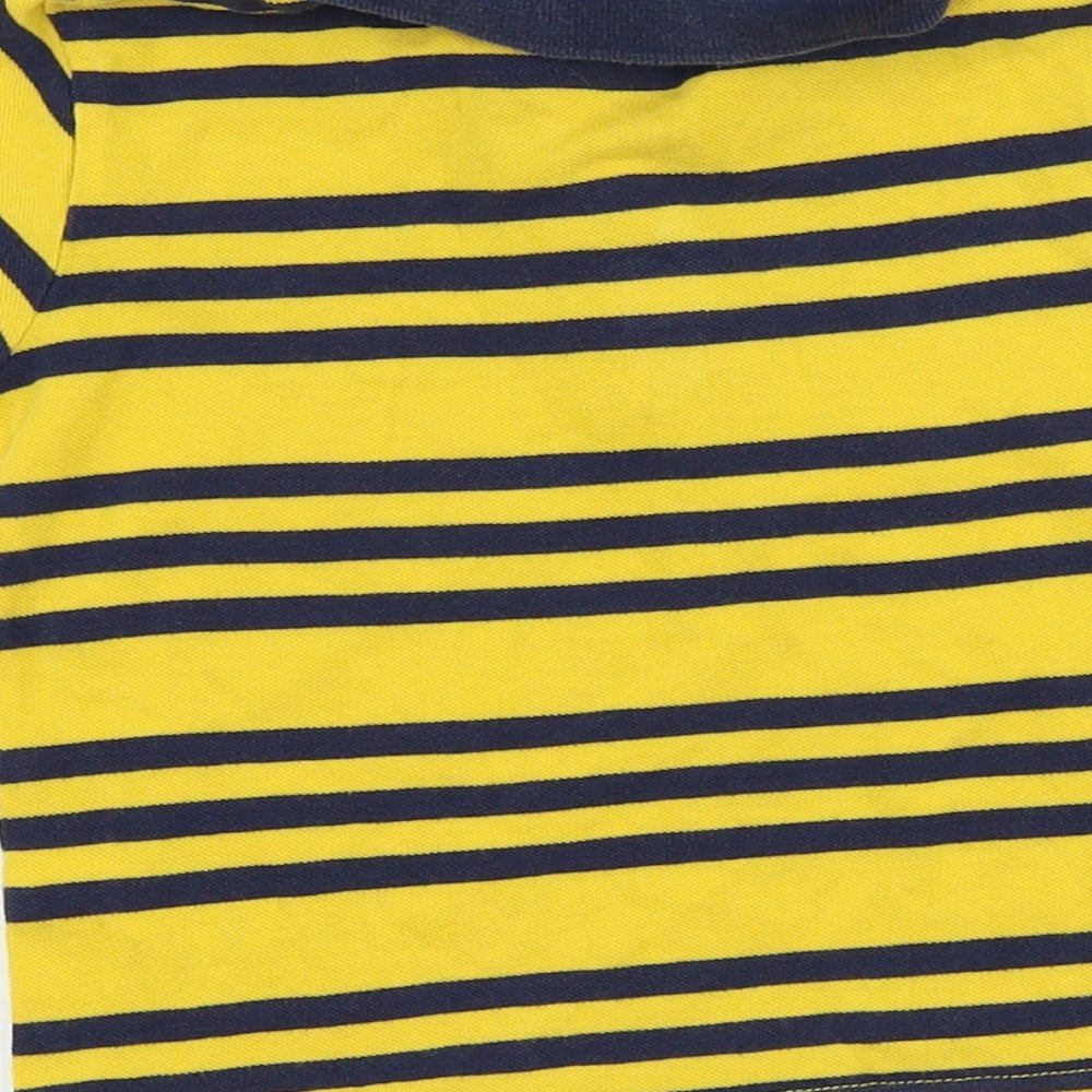 George Boys Yellow Striped  Basic Polo Size 3-4 Years