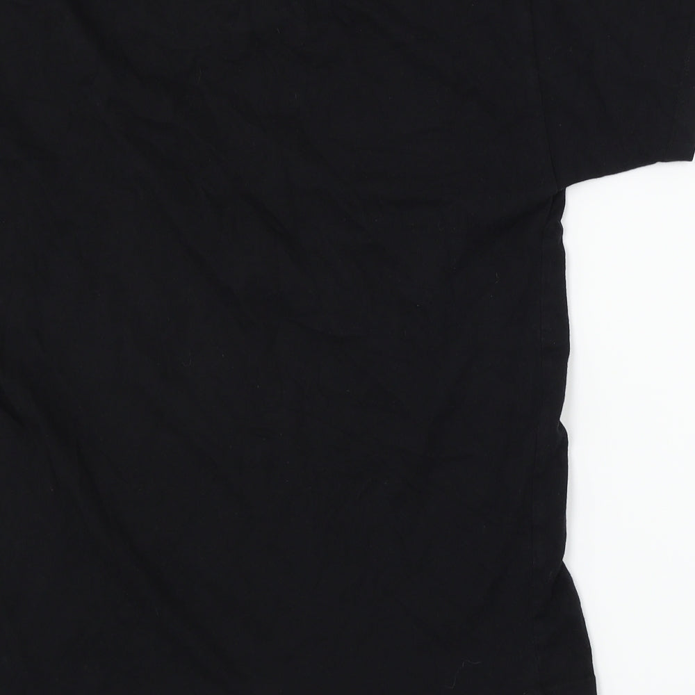 Young Dimension Girls Black   Basic T-Shirt Size 12-13 Years  - meow
