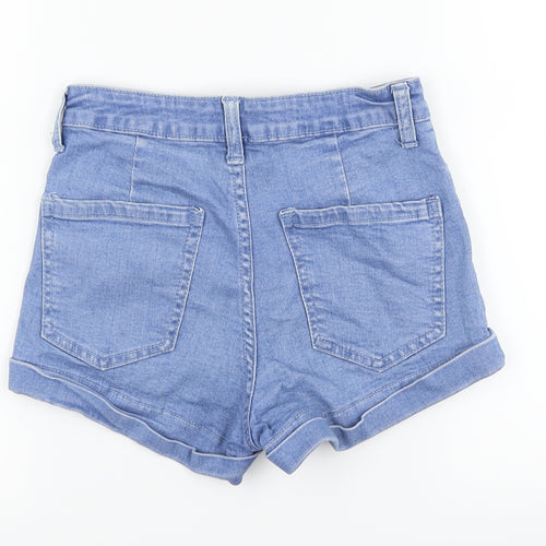 FOREVER 21 Womens Blue  Denim Hot Pants Shorts Size 24 in
