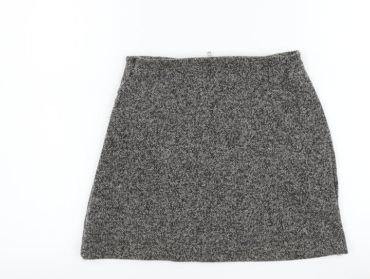 Topshop Womens Black   A-Line Skirt Size 6