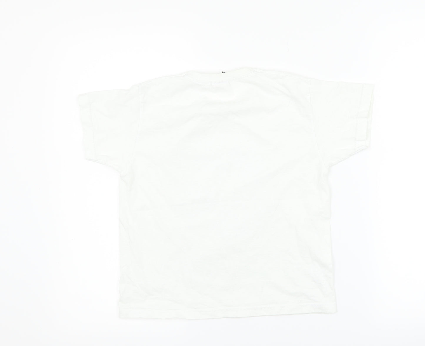 Fruit of the Loom Boys White   Basic T-Shirt Size 5-6 Years  - nasa