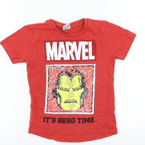 NEXT Boys Red   Basic T-Shirt Size 4 Years  - marvel iron man