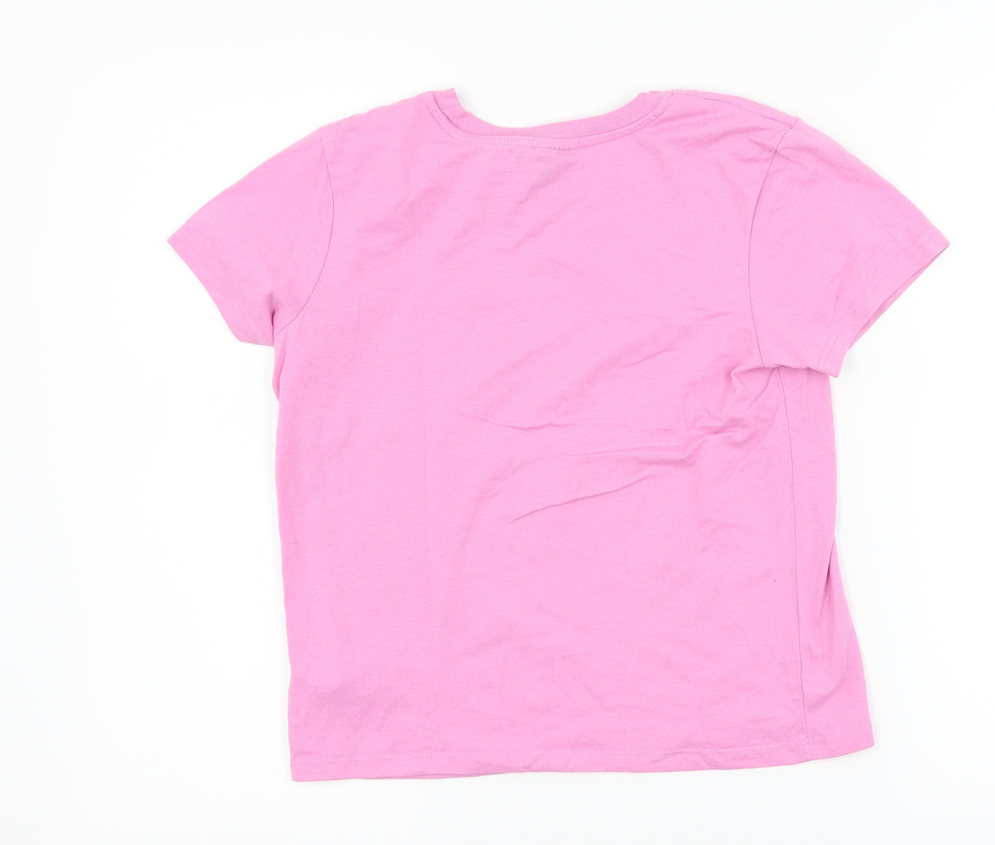 Topshop Womens Pink   Basic T-Shirt Size 6  - usa