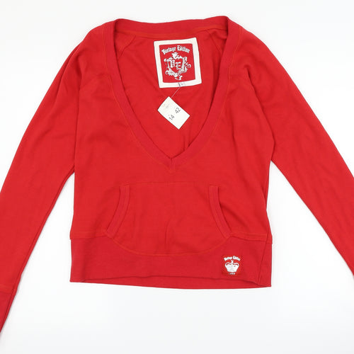 New Look Womens Red   Pullover Sweatshirt Size 14