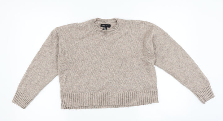 New Look Womens Grey   Pullover Jumper Size S  - cropped