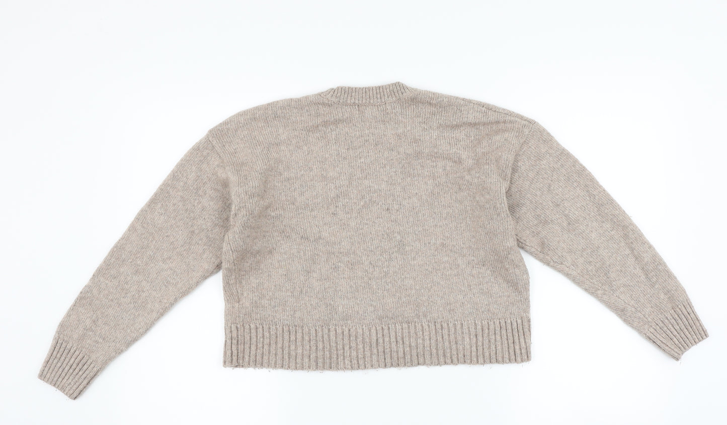 New Look Womens Grey   Pullover Jumper Size S  - cropped